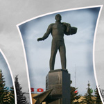 памятник Гагарину на площади