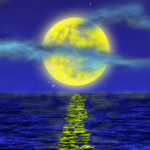 Луна над морем - с нуля
